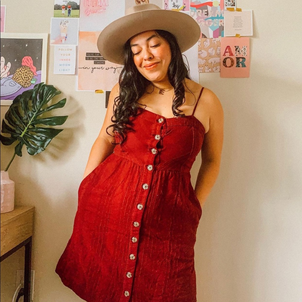 Universal Thread Button Up Dress - image 1